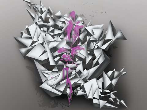 Pink drippage