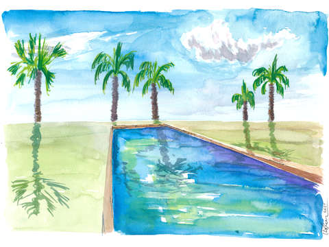 Zen feeling infinity pool with view of caribbean 2