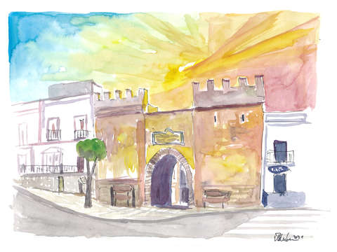 Tarifa spain andalusia old town gate and costa de
