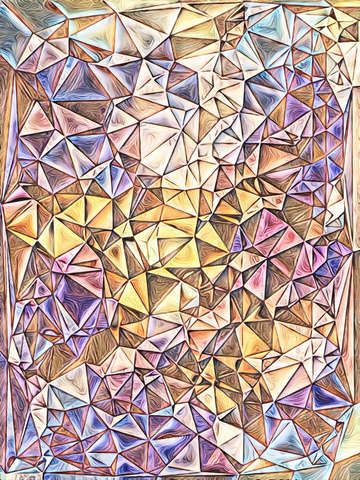 Polygon study amber shades