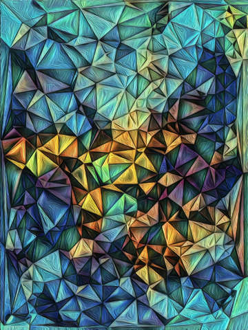 Polygon study vangoghesque multiplied