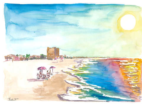 Lonely beach time in fort myers florida