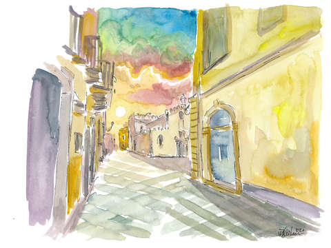 Walking around in taormina sicily with flair and s