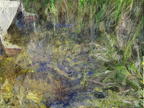 Pond with walkway b