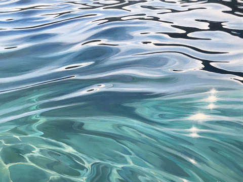 Fluid abstract tropical water