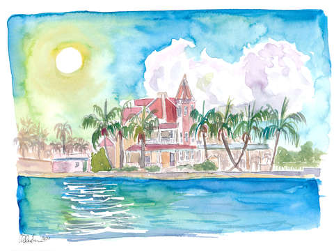 Southernmost key west florida water reflections an