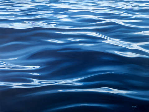 Bluewater blue water surface painting