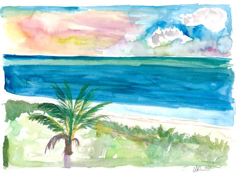 Beach in provo providenciales turks caicos islands