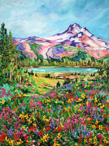 Wildflower at mount jefferson