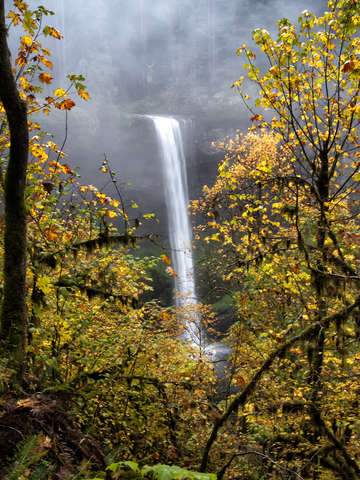 Fall colors water silver falls