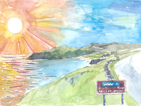 Wild atlantic way ireland hiking with gorgeous coa