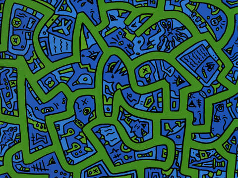 Blue and green 2
