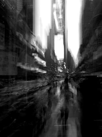 Times square in motion