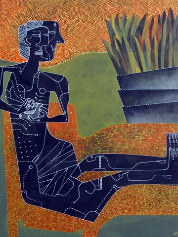 Two faced odalisque