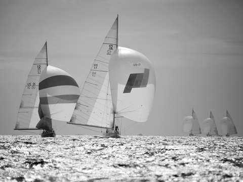 Spinnakers Fly in 2009 Newport's 12 Metre Worlds