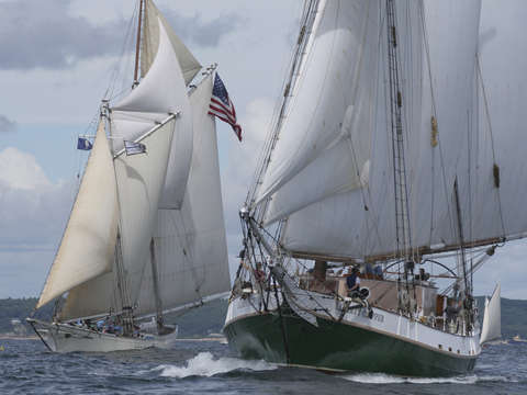 Liberty clipper sails past spirit of massachusetts