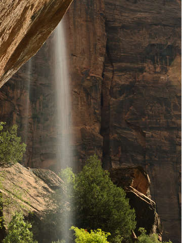 Emerald pools falls