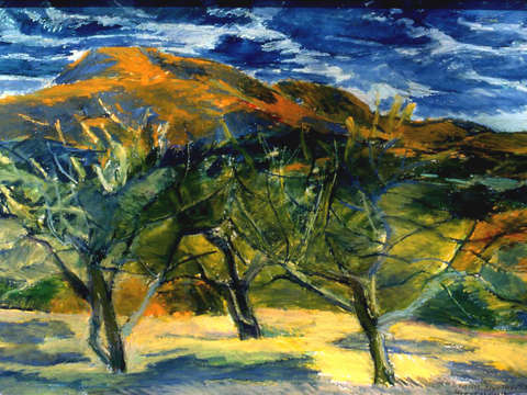 Mt norwottuck and apple trees v