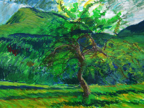 Mt norwottuck and apple trees iii 3