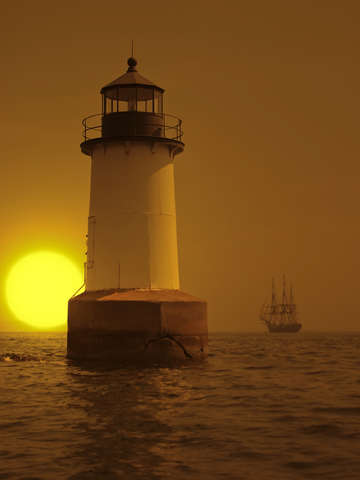Pickering light sunset