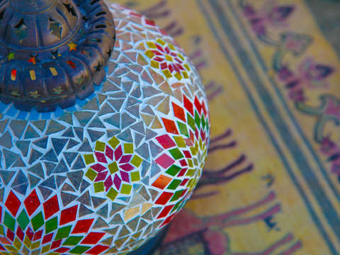 Turkish mosaic lamp