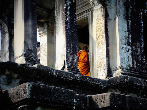 At the temple