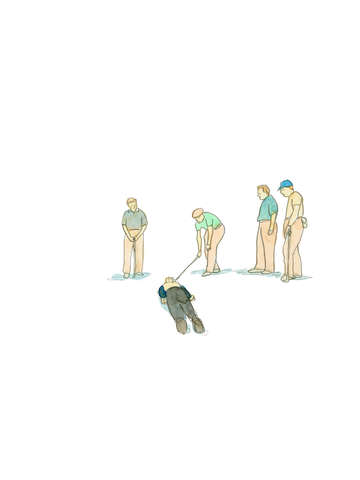Dead man found by golf men