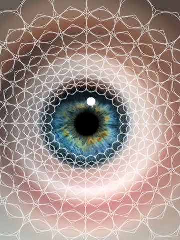 Spirographic eye geometry natures shapes