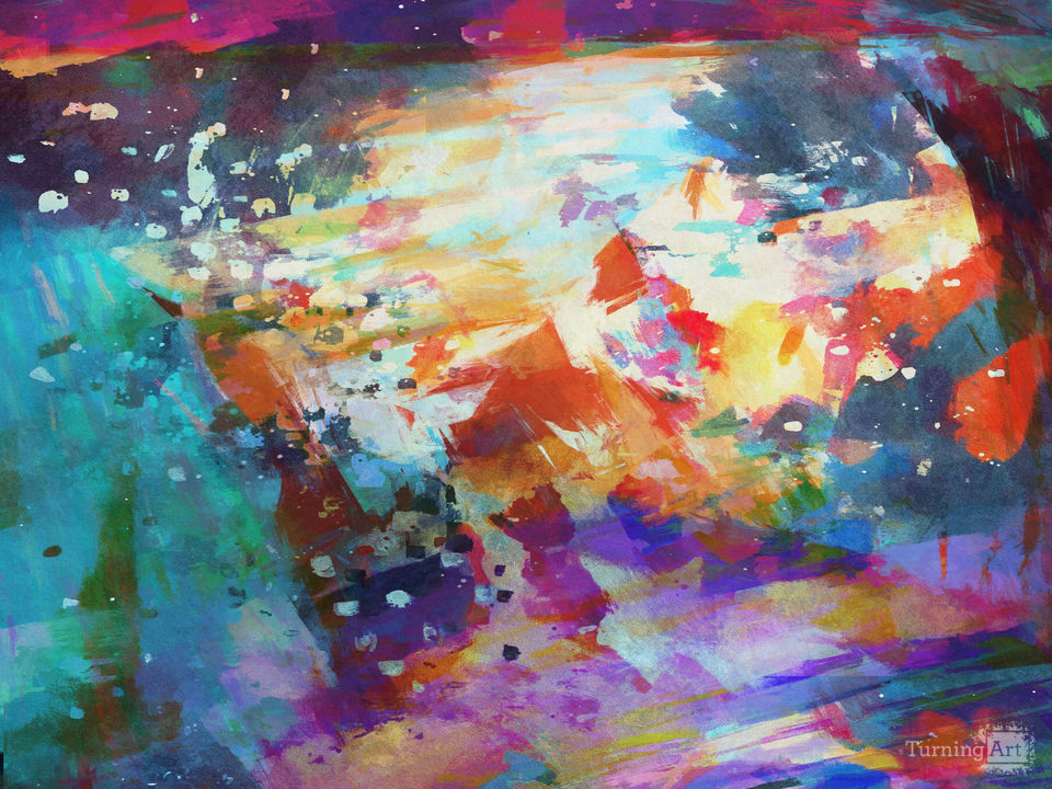 Multiple Colored Brush Strokes