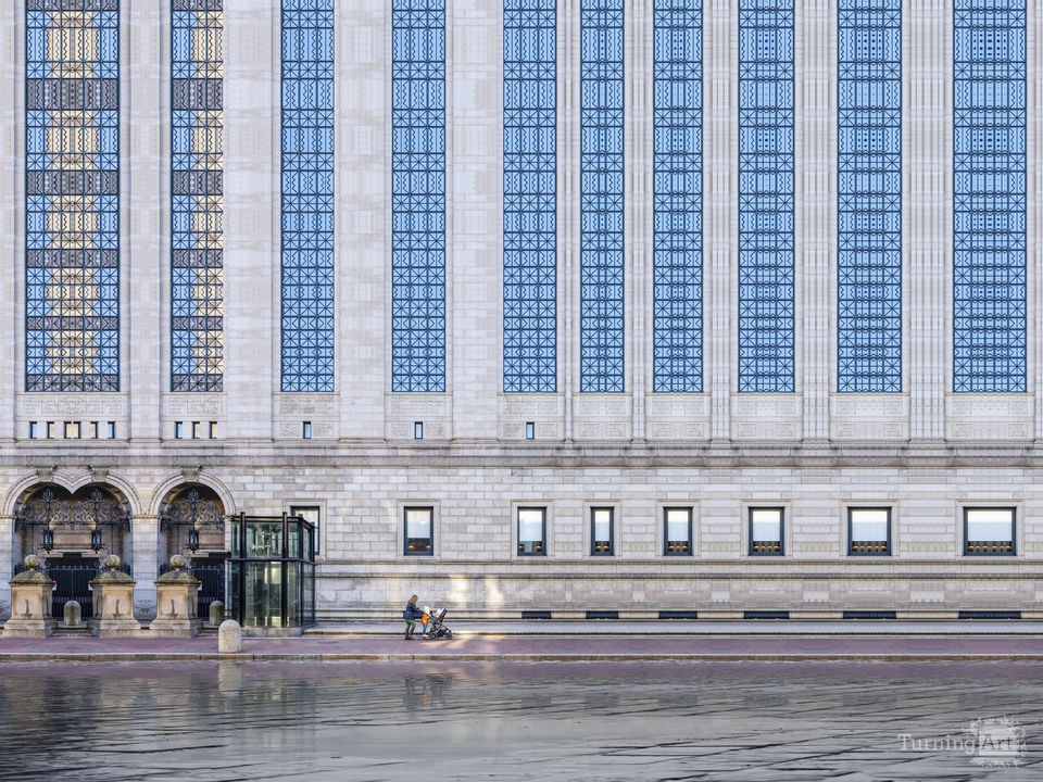 Unreal Reality - Boston - Blue, Orange and Beige