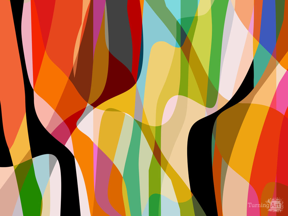 Landscape with colorful waves1