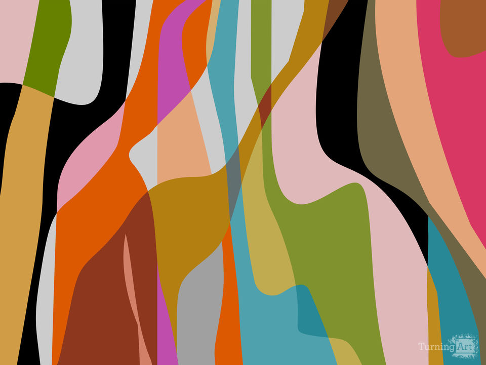 Landscape with colorful waves2