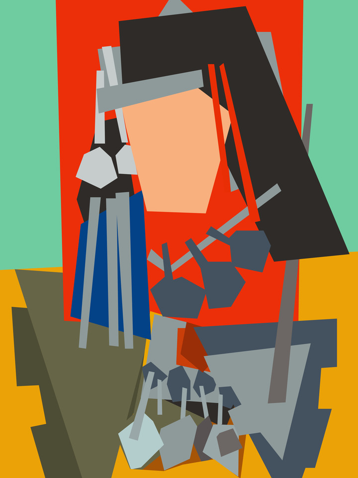 MOROCCAN AMAZIGH WOMAN art OE A