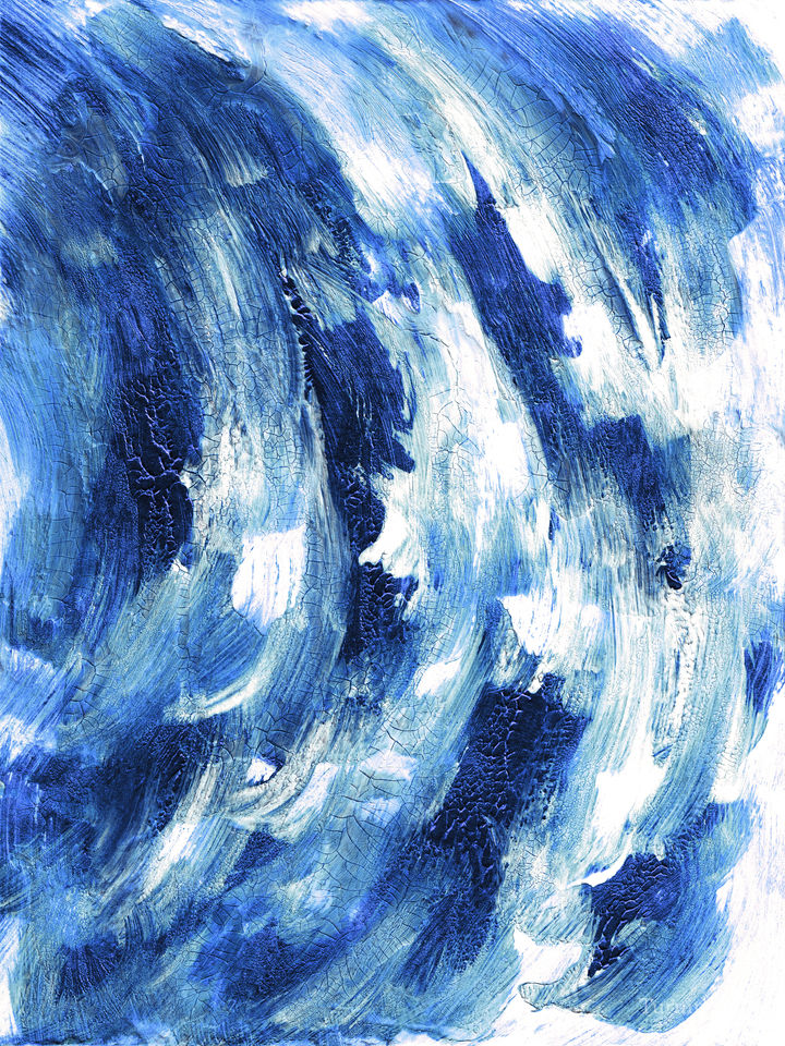AQUIESCENCE 1 BLUE WAVES SPLASH 