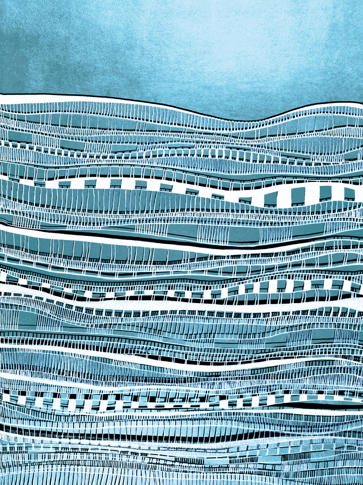 AT THE CROSSROADS, AQUA BLUE