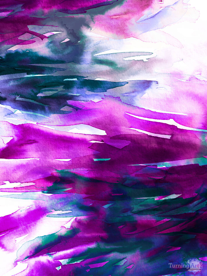 ALL IS WELL BOLD 3 - ABSTRACT WATERCOLOR