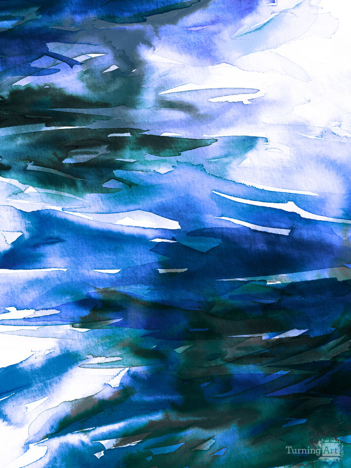 ALL IS WELL BOLD 6 - ABSTRACT WATERCOLOR