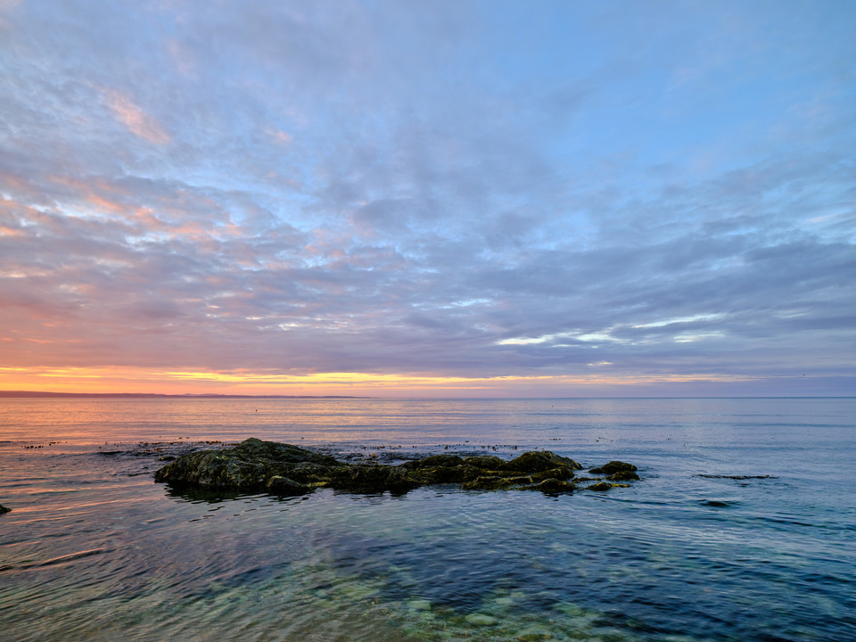 Sunset on the St Lawrence River, Perce Peninsula