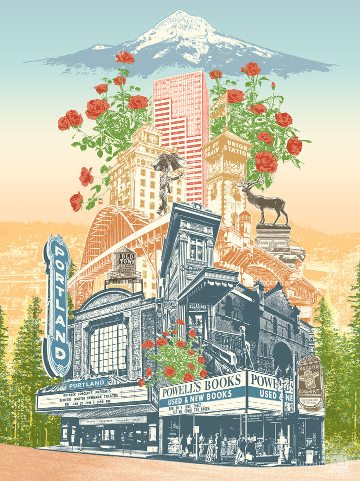 The Rose City Column - Vintage Vibe