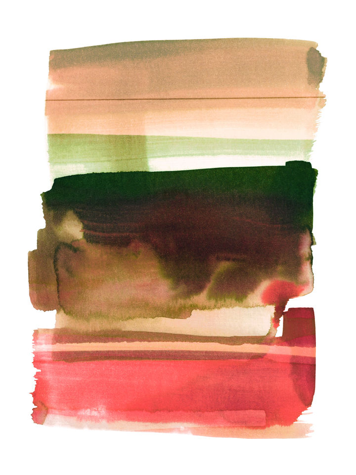 THE SHAPE OF COLOR 3 WATERCOLOR ABSTRACT