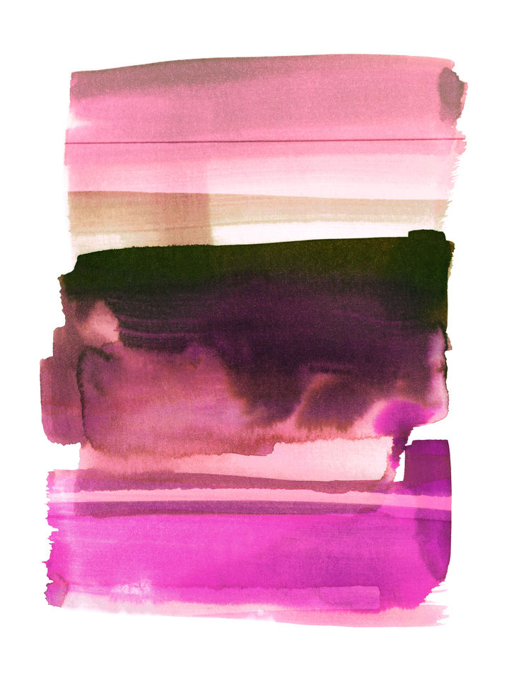 THE SHAPE OF COLOR 5 WATERCOLOR ABSTRACT