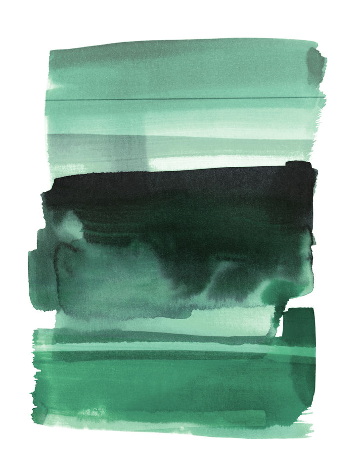 THE SHAPE OF COLOR 9 WATERCOLOR ABSTRACT