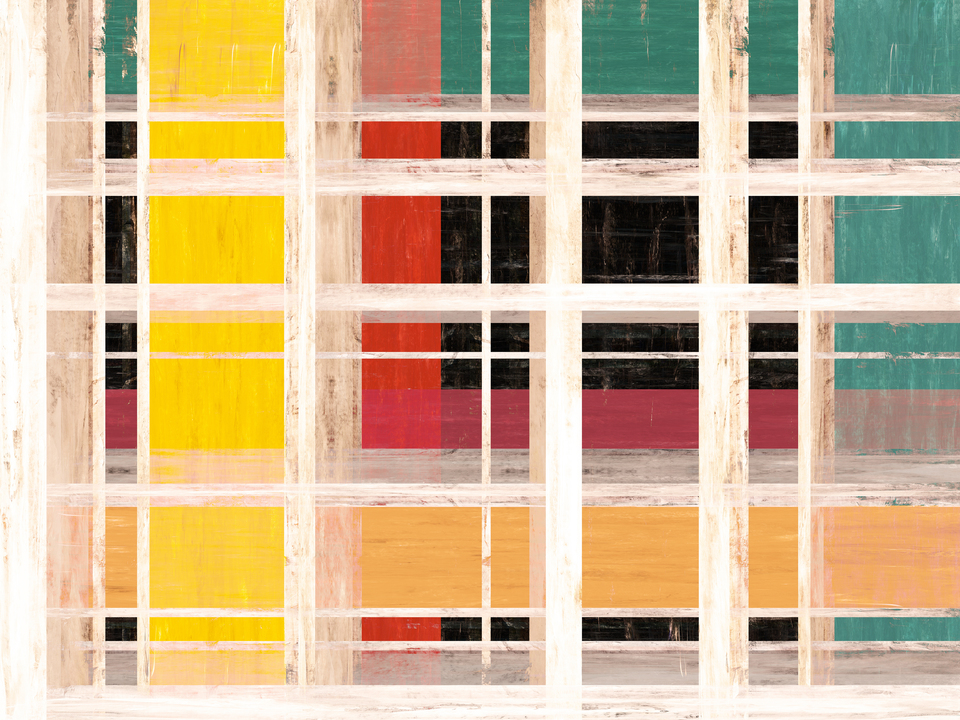 WINDOW GRID 1 ABSTRACT COLORFUL LINES
