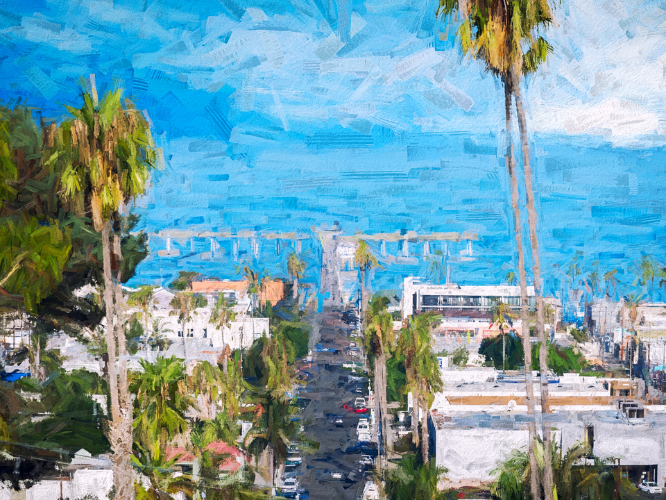 Niagara Avenue To The Pier Painterly