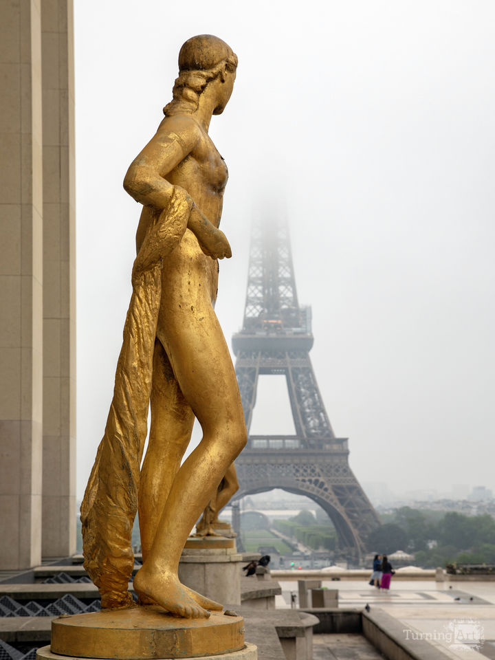 Golden Girl by Eiffel Tower