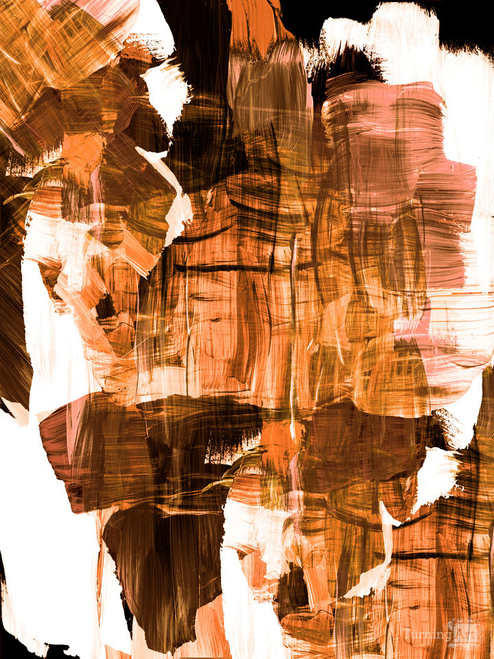 COLORFUL FRICTION 6 ABSTRACT BRUSHSTROKES PAINTING