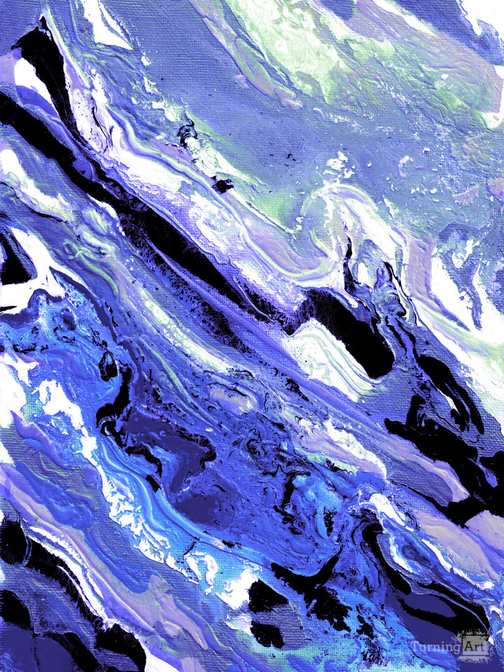 COLOR AVALANCHE 3 ABSTRACT FLOW PAINTING