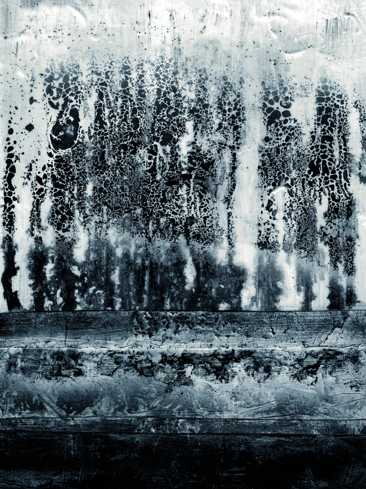 IN RETROSPECT 4 ABSTRACT TEXTURED PAINTING