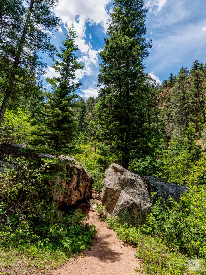 Colorado Trail Through Boulders
