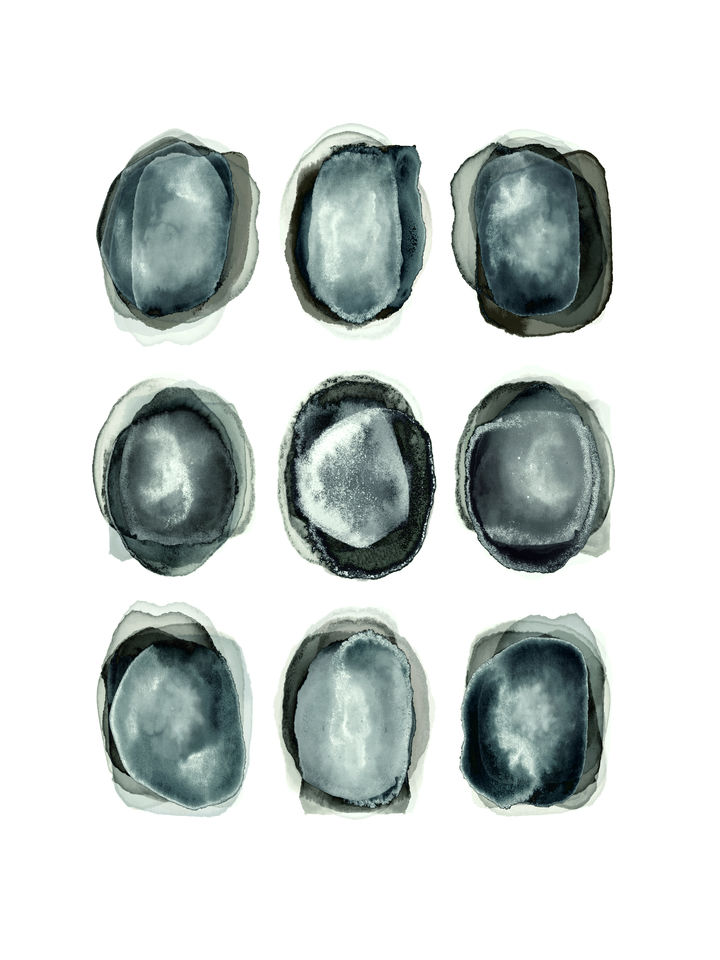 ORGANIC ORDER 2, MINIMALIST WATERCOLOR ABSTRACT PAINTING